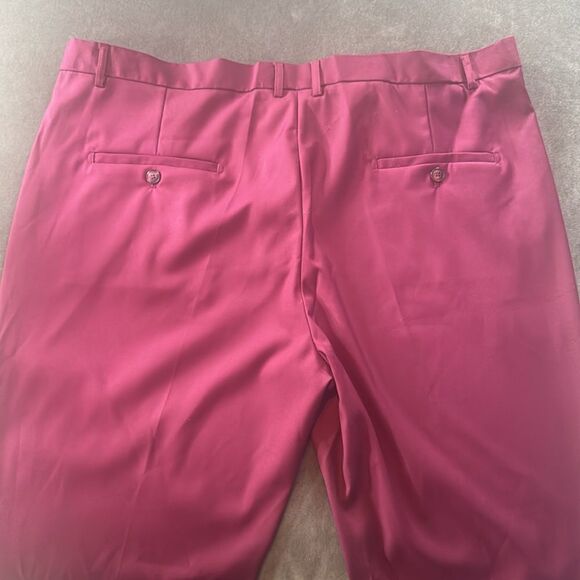 Men’s Burgundy Slim Fit 2 Piece Suit One Button Size 44 Jacket 40 Pants NWT - Picture 13 of 15